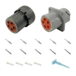 DEUTSCH P10-5-16K HD10 5-way connector kit with housings, contacts, sealing blanks and removal tool