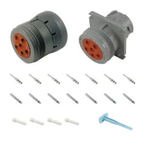 DEUTSCH P10-6-96K HD10 6-way connector kit with housings, contacts, sealing blanks and removal tool