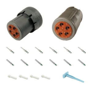 DEUTSCH P14-5-16K HD10 5-way connector kit with housings, contacts, sealing blanks and removal tool