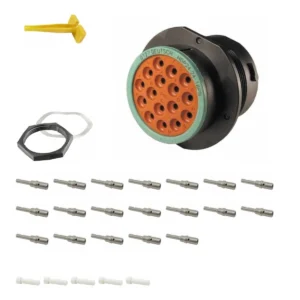 DEUTSCH P24-24-16PN 16-way HDP20 receptacle connector half kit with pin contacts and supplied accessories