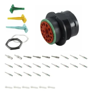 DEUTSCH P24-24-18PN 18-way HDP20 receptacle connector half kit with pin contacts and supplied accessories