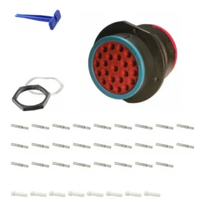 DEUTSCH P24-24-23SE 23-way HDP20 receptacle connector half kit with socket contacts and supplied accessories