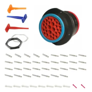 DEUTSCH P24-24-29SE 29-way HDP20 receptacle connector half kit with socket contacts and supplied accessories
