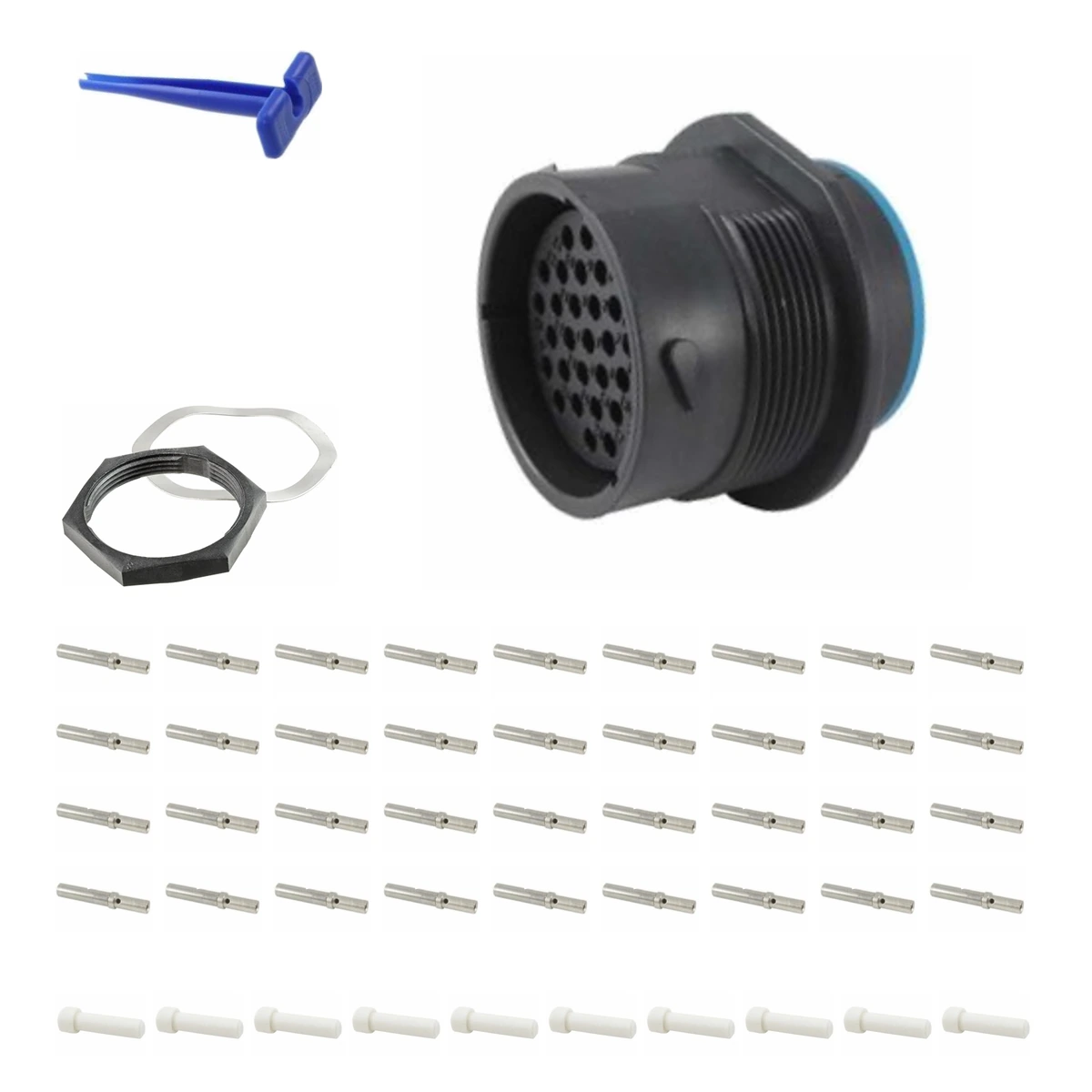 deutsch-p24-24-31se-hdp20-alna-kit-v5 DEUTSCH P24-24-31SE 31-way HDP20 receptacle connector half kit with socket contacts and supplied accessories