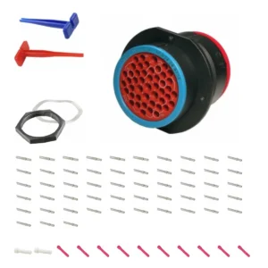 DEUTSCH P24-24-47SE 47-way HDP20 receptacle connector half kit with socket contacts and supplied accessories