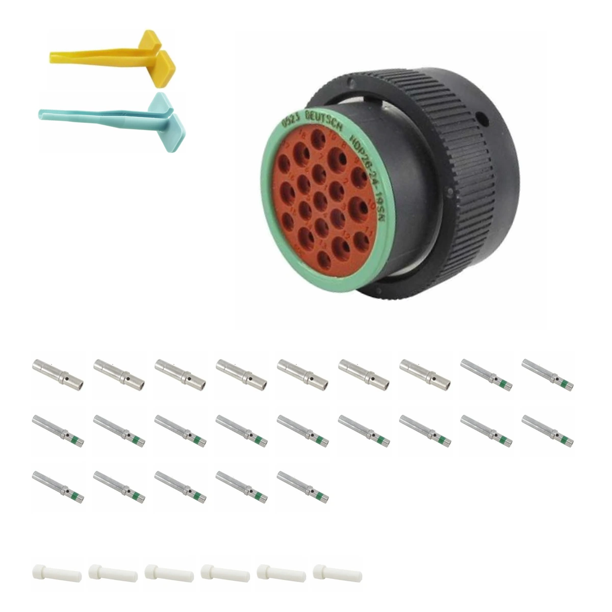 deutsch-p26-24-19sn-hdp20-alna-kit-v4 DEUTSCH P26-24-19SN 19-way HDP20 plug connector half kit with socket contacts and supplied accessories