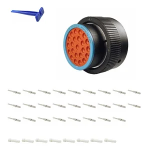 DEUTSCH P26-24-23PE 23-way HDP20 plug connector half kit with pin contacts and supplied accessories