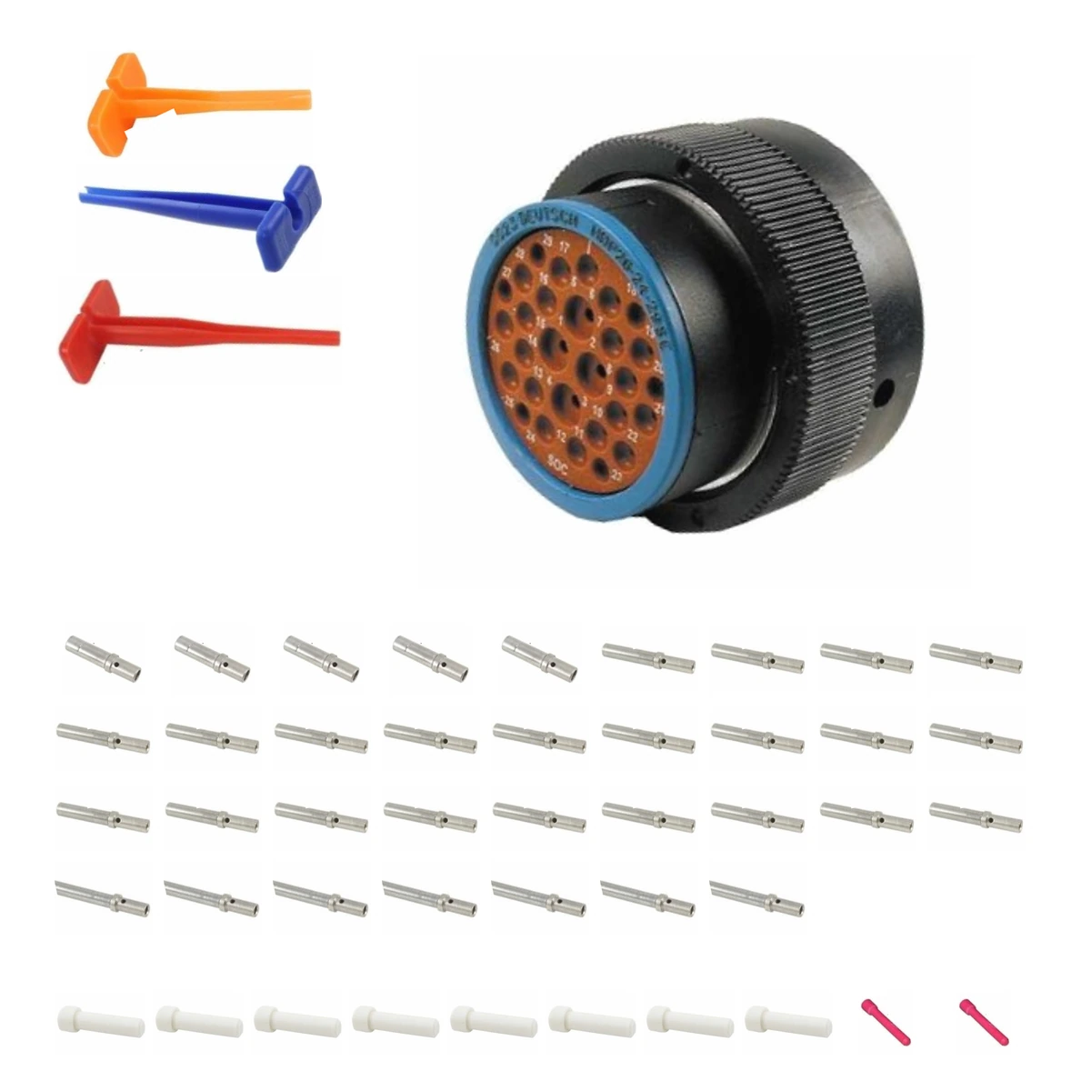 deutsch-p26-24-29se-hdp20-alna-kit-v4 DEUTSCH P26-24-29SE 29-way HDP20 plug connector half kit with socket contacts and supplied accessories