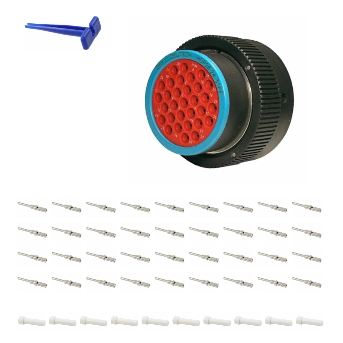 deutsch-p26-24-31pe-hdp20-alna-kit-v4 DEUTSCH P26-24-31PE 31-way HDP20 plug connector half kit with pin contacts and supplied accessories