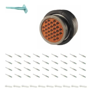 DEUTSCH P26-24-31PT 31-way HDP20 plug connector half kit with pin contacts and supplied accessories