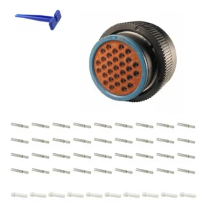 DEUTSCH P26-24-31SE 31-way HDP20 plug connector half kit with socket contacts and supplied accessories