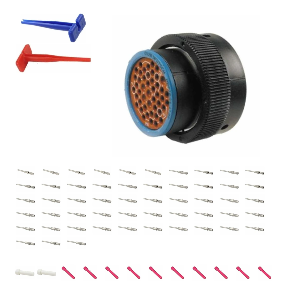deutsch-p26-24-47pe-hdp20-alna-kit-v4 DEUTSCH P26-24-47PE 47-way HDP20 plug connector half kit with pin contacts and supplied accessories