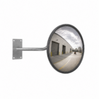 DuraVision 300mm heavy duty acrylic convex safety mirror with four-bolt J-bracket