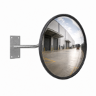 DuraVision 450mm heavy duty acrylic convex safety mirror with four-bolt J-bracket