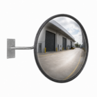 DuraVision 760mm heavy duty acrylic convex safety mirror with four-bolt J-bracket