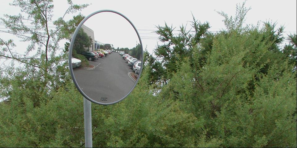 DuraVision acrylic convex traffic mirror