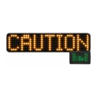 CODE 3 CD0012A amber LED vehicle message board displaying CAUTION with touchscreen controller