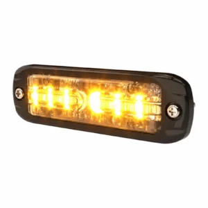 ECCO ED3801A amber ultra thin LED directional warning light, lit