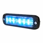 ECCO ED3801B blue ultra thin LED directional warning light, lit
