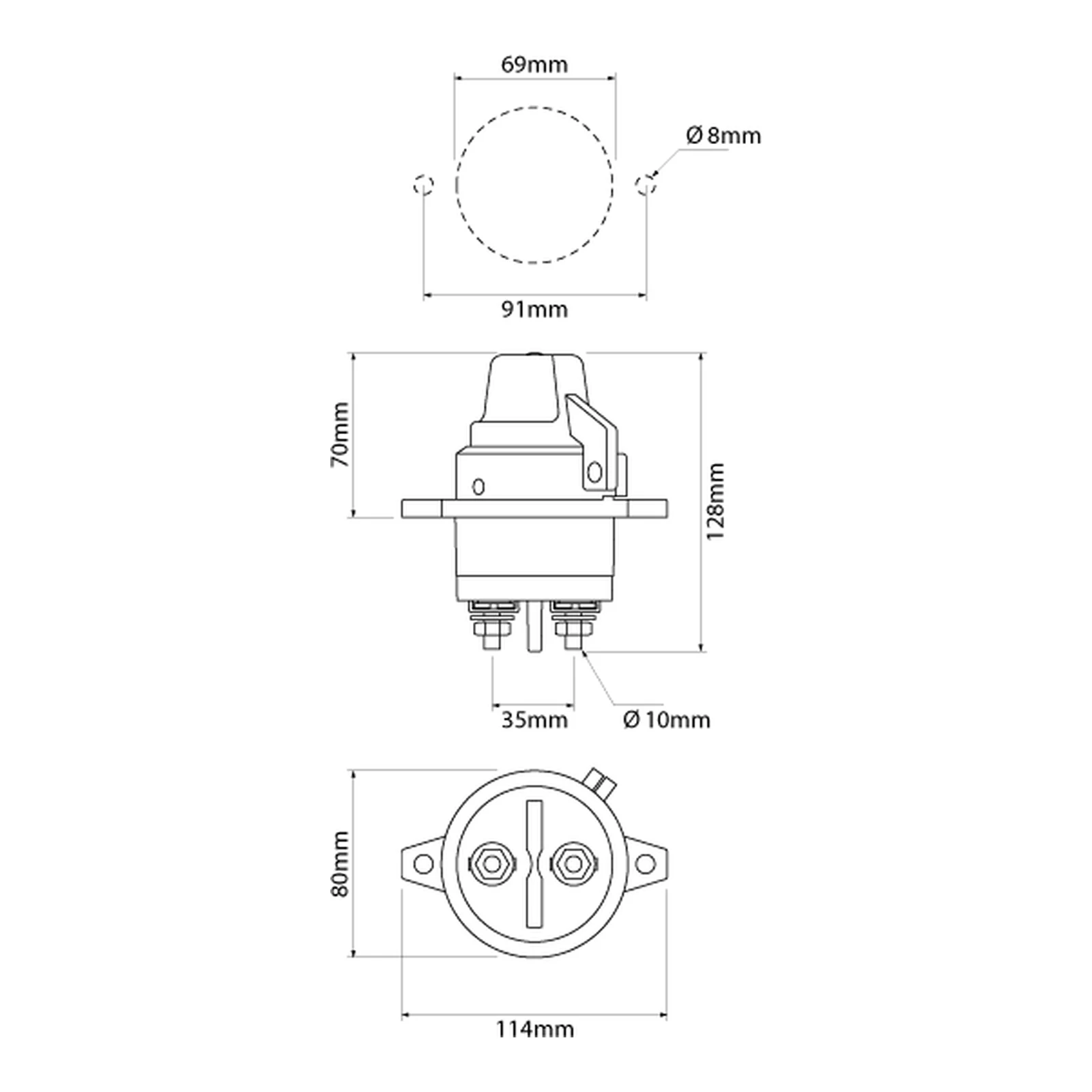 Ionnic BMS-001 BMS-002 dimension drawing