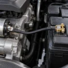 Pre-made battery starter cable fitted from the battery post to the starter solenoid