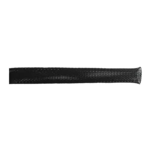 Black braided expandable sleeving 16mm