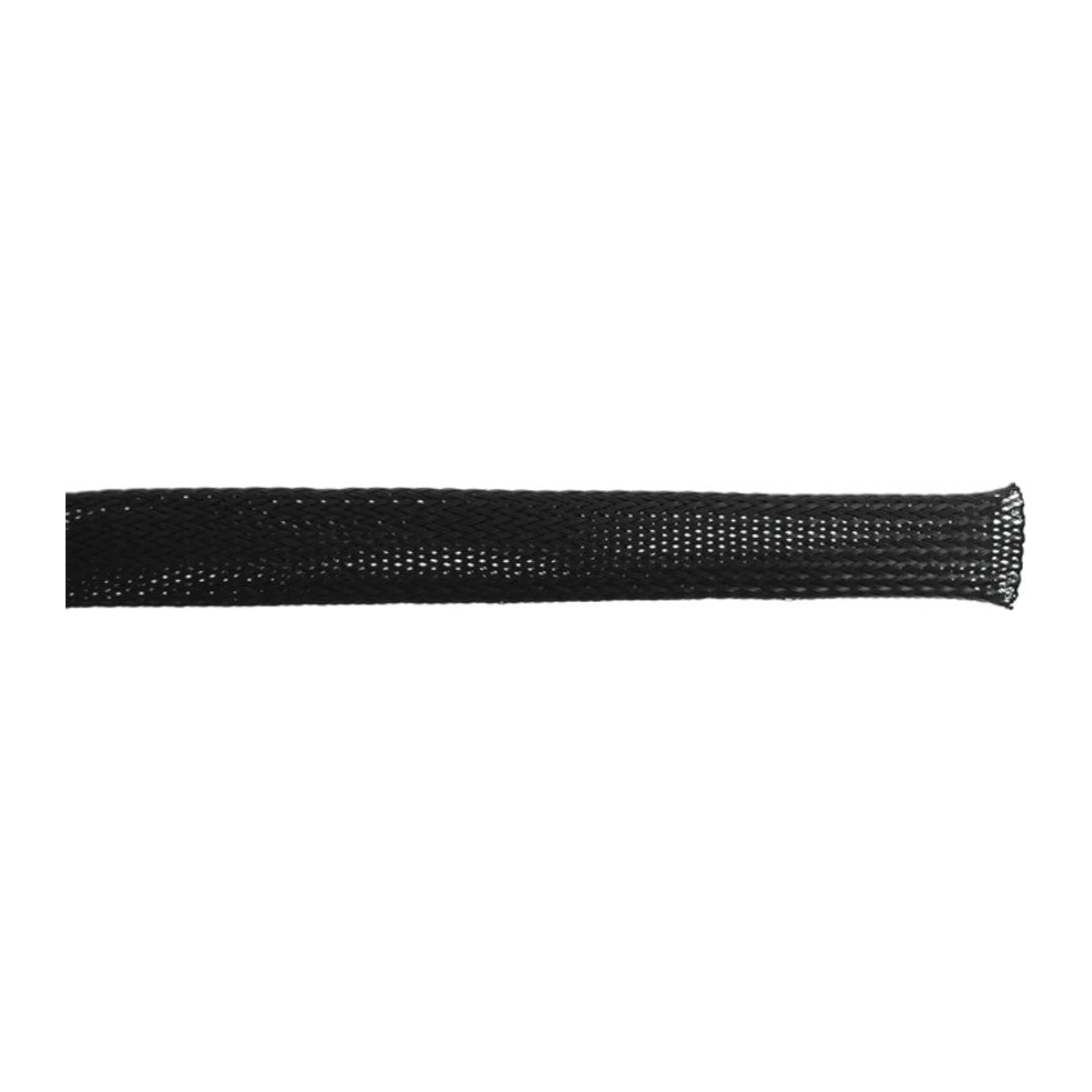 Black braided expandable sleeving 16mm