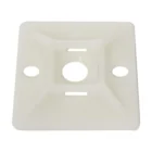 LV Automotive white nylon 6/6 cable tie mount