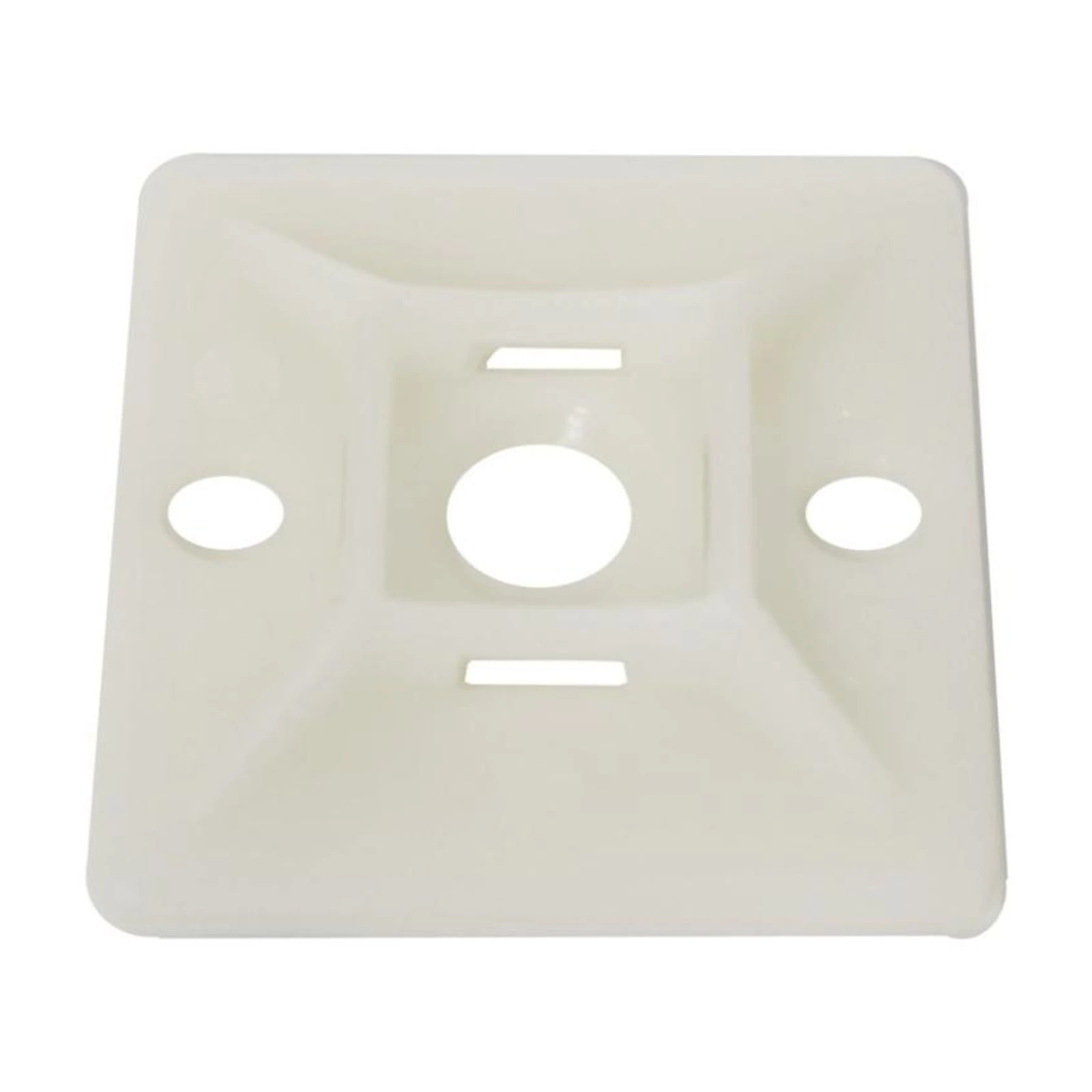 LV Automotive cable tie mount white LV Automotive white nylon 6/6 cable tie mount