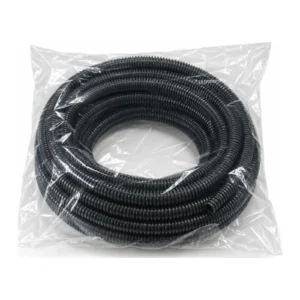 Black split convoluted tubing 10mm 10m bag