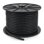 Black split convoluted tubing 10mm 125m spool