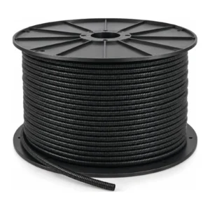 Black split convoluted tubing 10mm 250m spool