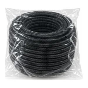 Black split convoluted tubing 10mm 30m bag