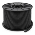 Black split convoluted tubing 16mm 500m spool