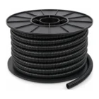 Black split convoluted tubing 16mm 50m spool