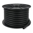 Black split convoluted tubing 29mm 50m spool