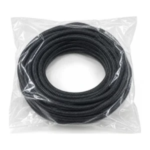 Black split convoluted tubing 7mm 10m bag