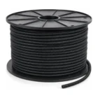 Black split convoluted tubing 7mm 200m spool