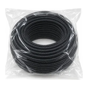 Black split convoluted tubing 7mm 30m bag