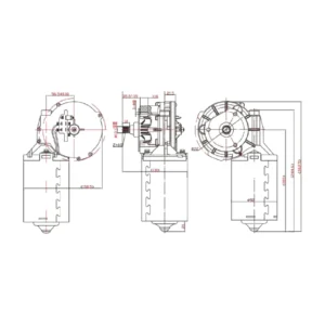 Tru Vision TC401821 24V wiper motor