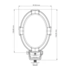 TYRI 1310 Vertical Oval LED Work Light 750–1,400 Lumen 12–48V