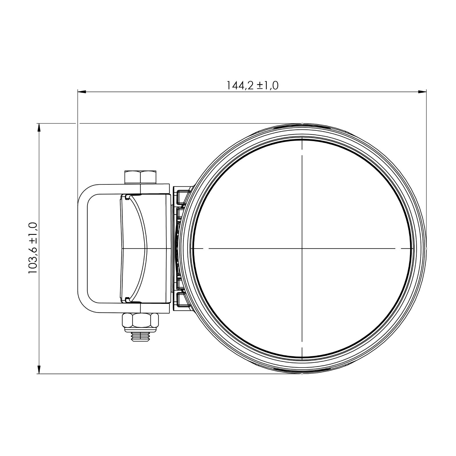 TYRI BASEline R2 Swivel LED Work Light 2,800 Lumen 12V/24V